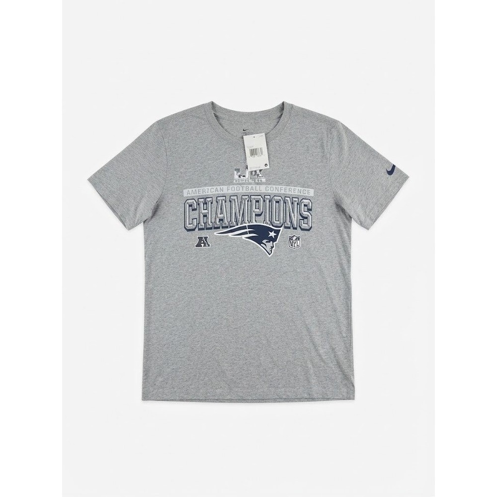 NWT Nike NFL American Football Conference AFC Champions T-Shirt Gray YOUTH L
